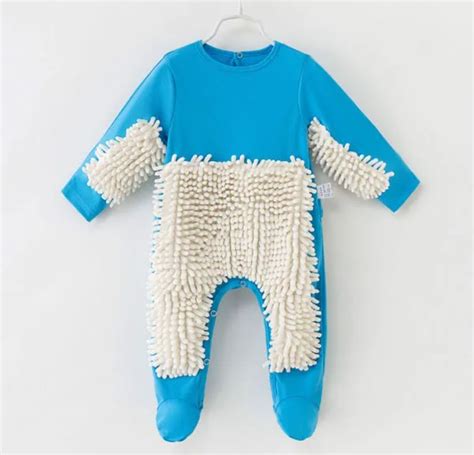 Baby crawling suit baby mop suit jumpsuit hot style jumpsuit-in Footies ...