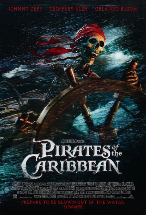 Pirates of the Caribbean: The Curse of the Black Pearl Movie Poster (#1 ...