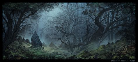 Haunted Forest Painting