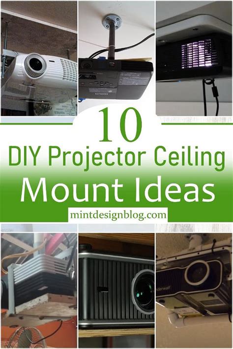 10 DIY Projector Ceiling Mount Ideas For Home - Mint Design Blog