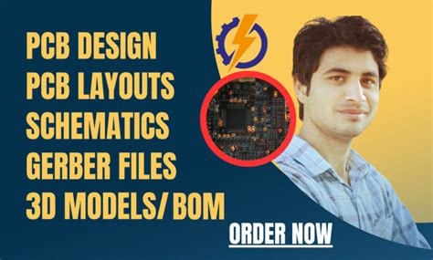 Design pcb 3d model, circuit schematic layout, gerber files by Autocad_design1 | Fiverr