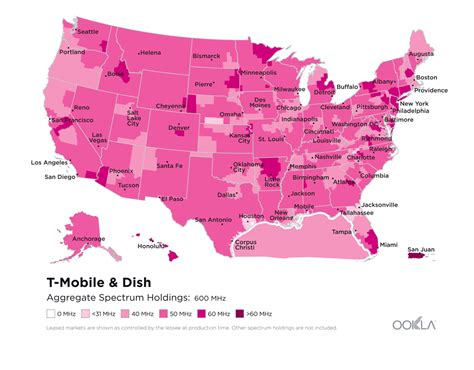 T-mobile and Dish 600 MHz coverage map, for everyone saying 5g on band ...