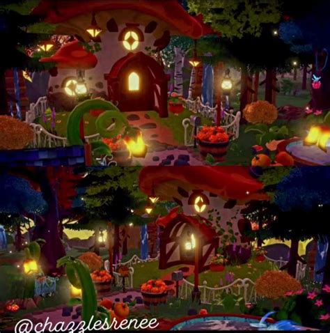 Fall Mushroom House Build In The Forest Of Valor In Disney Dreamlight Valley | Disney concept ...