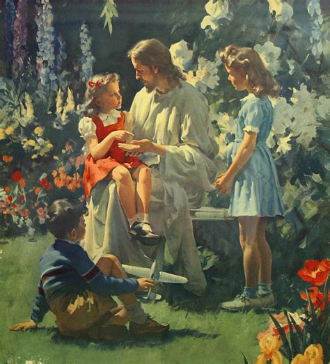 Jesus with children in Heaven | Jesus painting, Jesus pictures, Jesus art