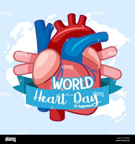 Isolated World Heart Day logo illustration Stock Vector Image & Art - Alamy