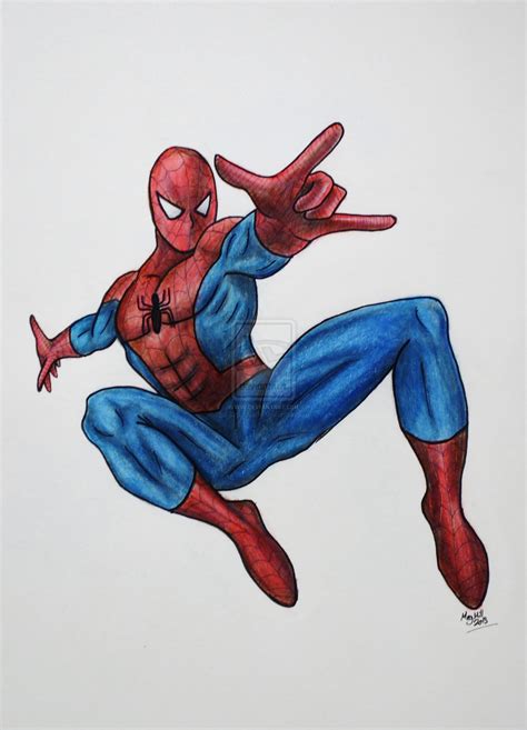 Spider Man Colour Pencil Drawing 2944 | The Best Porn Website