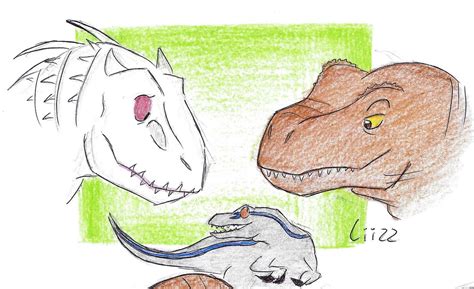 Indie, Rexy and Blue by Hope-Deluxe on DeviantArt Blue Jurassic World ...