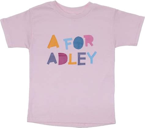 A FOR ADLEY Merch Official Adley Best Friends Forever Line Comfortable Childs Tee with Rainbow ...