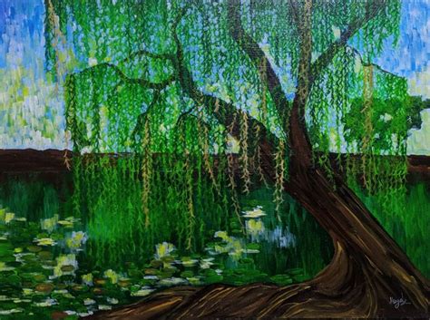 The Weeping Willow Painting by Masuka Nourin | Saatchi Art