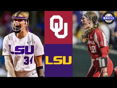 #1 Oklahoma vs #12 LSU Highlights | 2023 College Softball Highlights - Win Big Sports