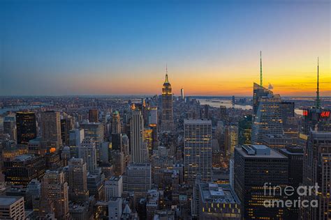 Top of the Rock at Sunset Photograph by Michael Ver Sprill