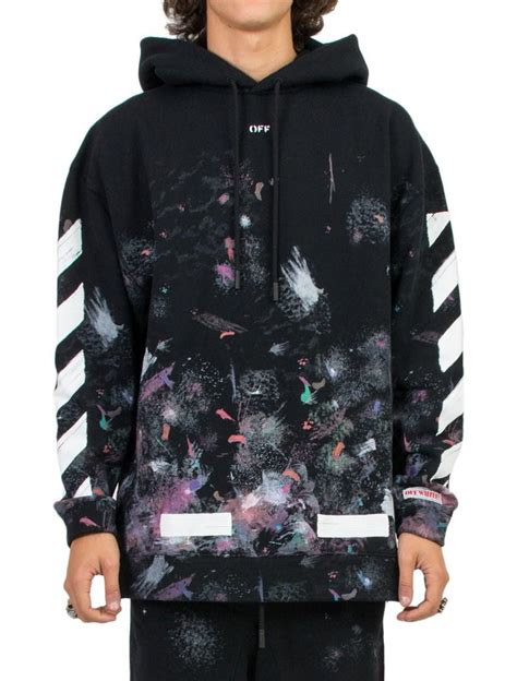 Off-White c/o Virgil Abloh 'galaxy' Hoodie in Black for Men | Lyst