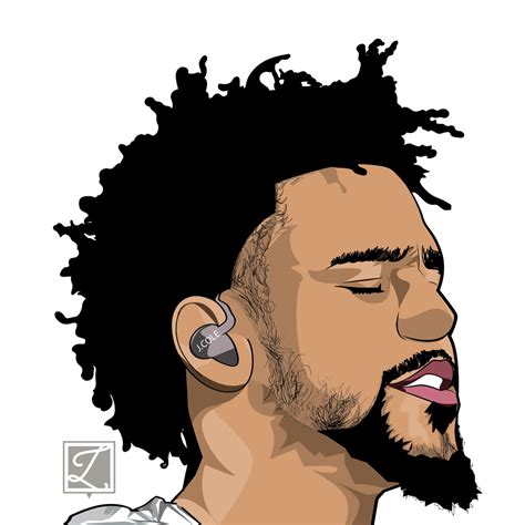 J Cole Drawing | Free download on ClipArtMag