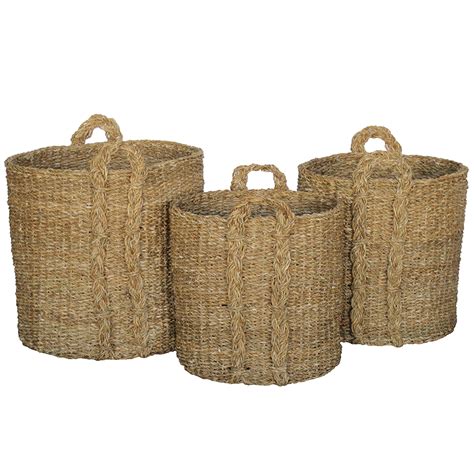 Round Seagrass Baskets | Inner Gardens