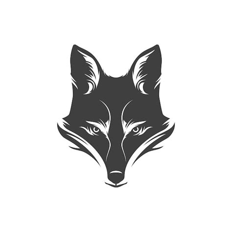 Premium Vector | Fox sneaky muzzle cunning wild predator hunting ...