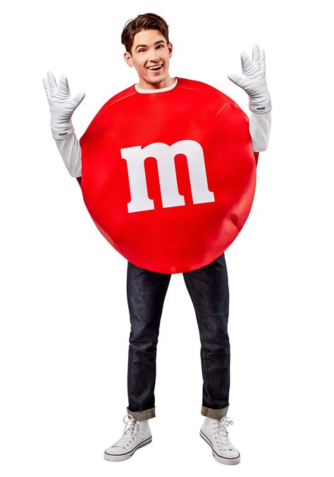 Red M & M Adult Costume