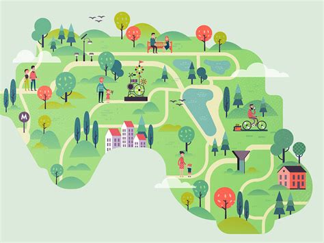 Eco Park Map by Tania Yakunova on Dribbble