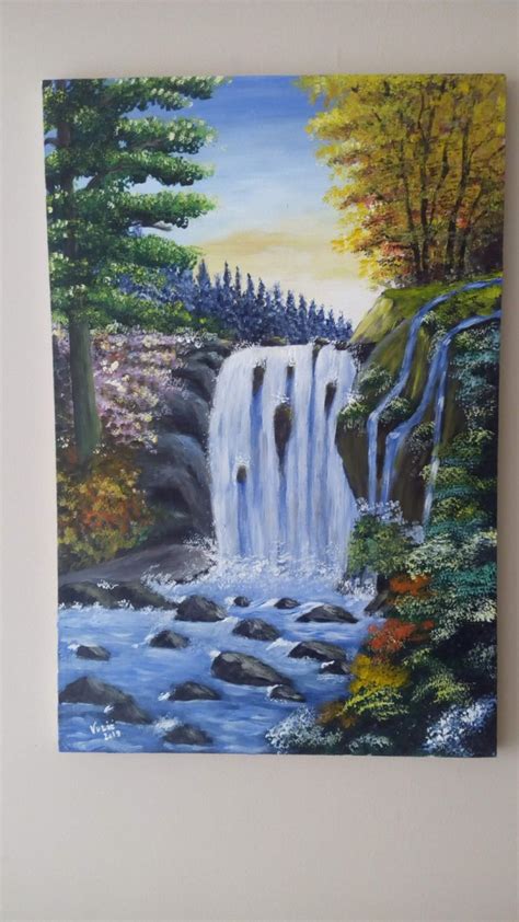 " Waterfall " acrylic on canvas , 40X60