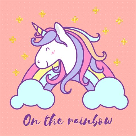 Cute Unicorn Clip Art SVG File