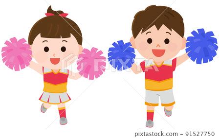 Cheerleaders Kids Clip Art