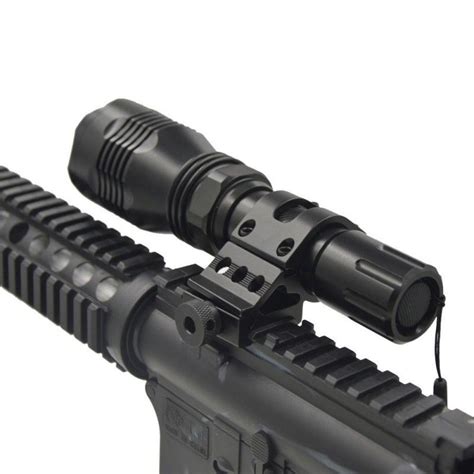 Tactical 45 Degree Rifle Flashlight Laser Offset Rail Mount Picatinny ...