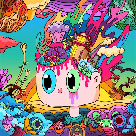 Download Dynamic and Colorful Trippy Cartoon Wallpaper | Wallpapers.com