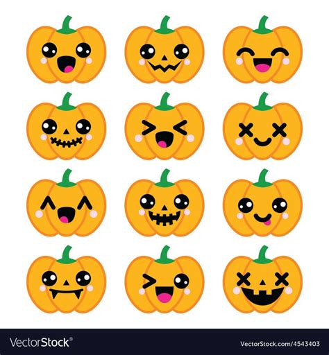 Cute pumpkin faces | Cute halloween drawings, Halloween doodle, Kawaii ...