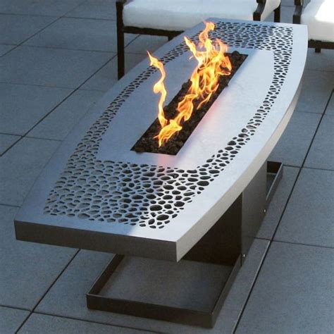 Outdoor Coffee Table Fire Pit - Contemporary - Patio - Chicago - by Home Infatuation