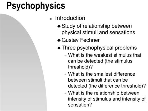 PPT - Psychophysics PowerPoint Presentation, free download - ID:6748614