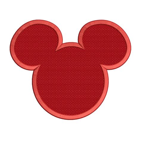 Mickey Mouse Applique Machine Embroidery Design 02