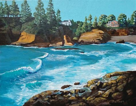 Depoe Bay Art Prints 11x14 Coastal Decor Beach Art | Etsy