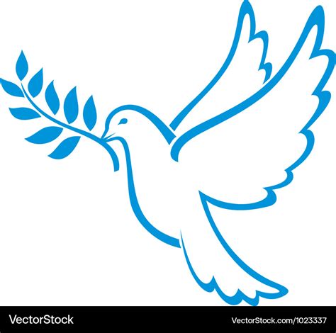 Peace dove Royalty Free Vector Image - VectorStock