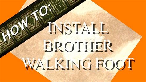 How to Attach a Walking Foot to Brother Sewing Machine - YouTube