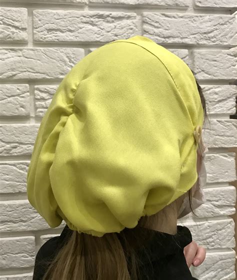 Yellow Cap Mask Cap Yellow Bonnet Handmade | Etsy