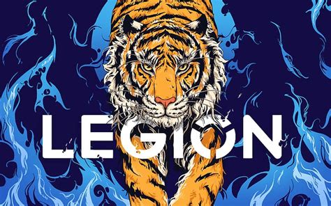 HD wallpaper: Legion, Legion 5, Lenovo, gaming laptop, tiger, artwork ...