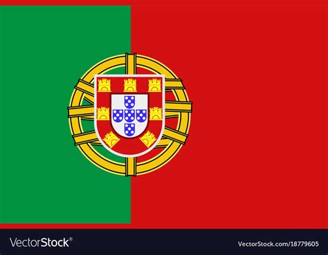 National symbol of portugal flag Royalty Free Vector Image