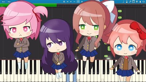 Doki Doki Literature Club Song - Doki Doki Forever - Piano Cover ...