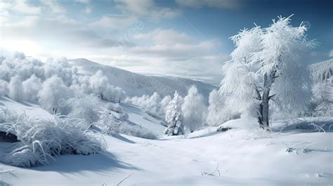 Winter Wonderland A 3d Snowy Landscape Background, Snowy Background, Snowy, Winter Sky ...