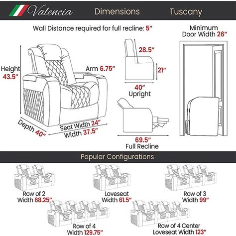 Valencia Tuscany Home Theater Seating