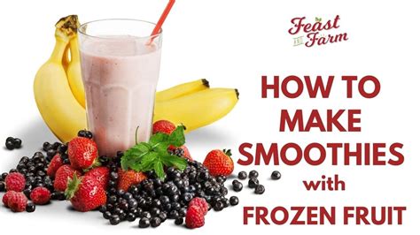 How to make healthy smoothies with frozen fruit (3 recipes!) - YouTube