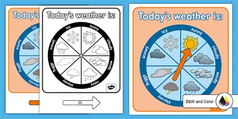 Today's Weather Forecast Wheel (teacher made) - Twinkl