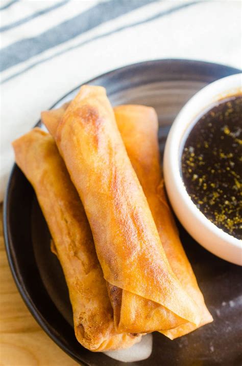 Filipino Lumpia Recipe with Lumpia Sauce - Life's Ambrosia