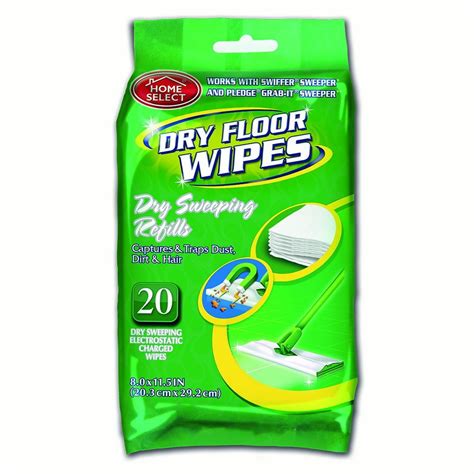 Home Select Dry Floor Wipes, 20 Ct - Walmart.com - Walmart.com