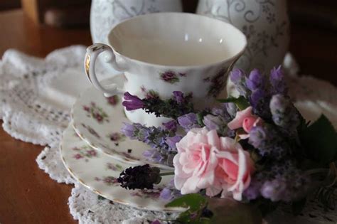 Lavender Roses and tea cups, very pretty | Tea cups, Tea, Lavender roses