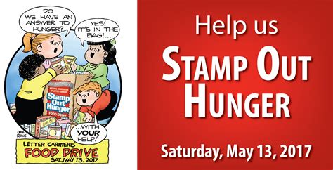 Stamp Out Hunger Food Drive Saturday May 13 2017 – South OC Beaches