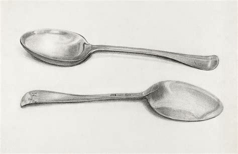 Two Silver Soup Spoons (ca.1936) | Free Photo - rawpixel