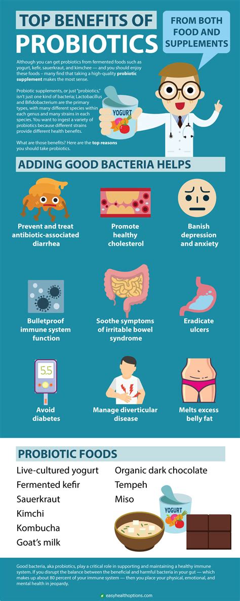 9 big benefits of probiotics [infographic] - Easy Health Options®