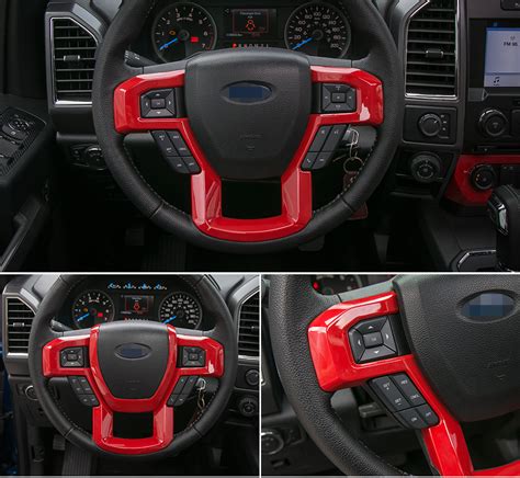 Chrome Steering Wheel Trim Moulding Trims Cover for 15 -17 Ford F150 Accessories | eBay