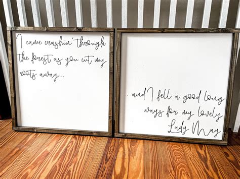 Lady May Tyler Childers Lyric Sign Wall Decor - Etsy | Wall signs, Home ...