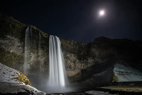 Night Waterfall Photograph by Courtney Ley Photography | Fine Art America